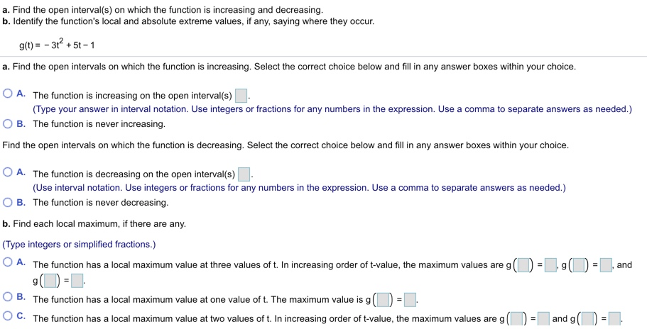 Solved a. Find the open interval(s) on which the function is | Chegg.com