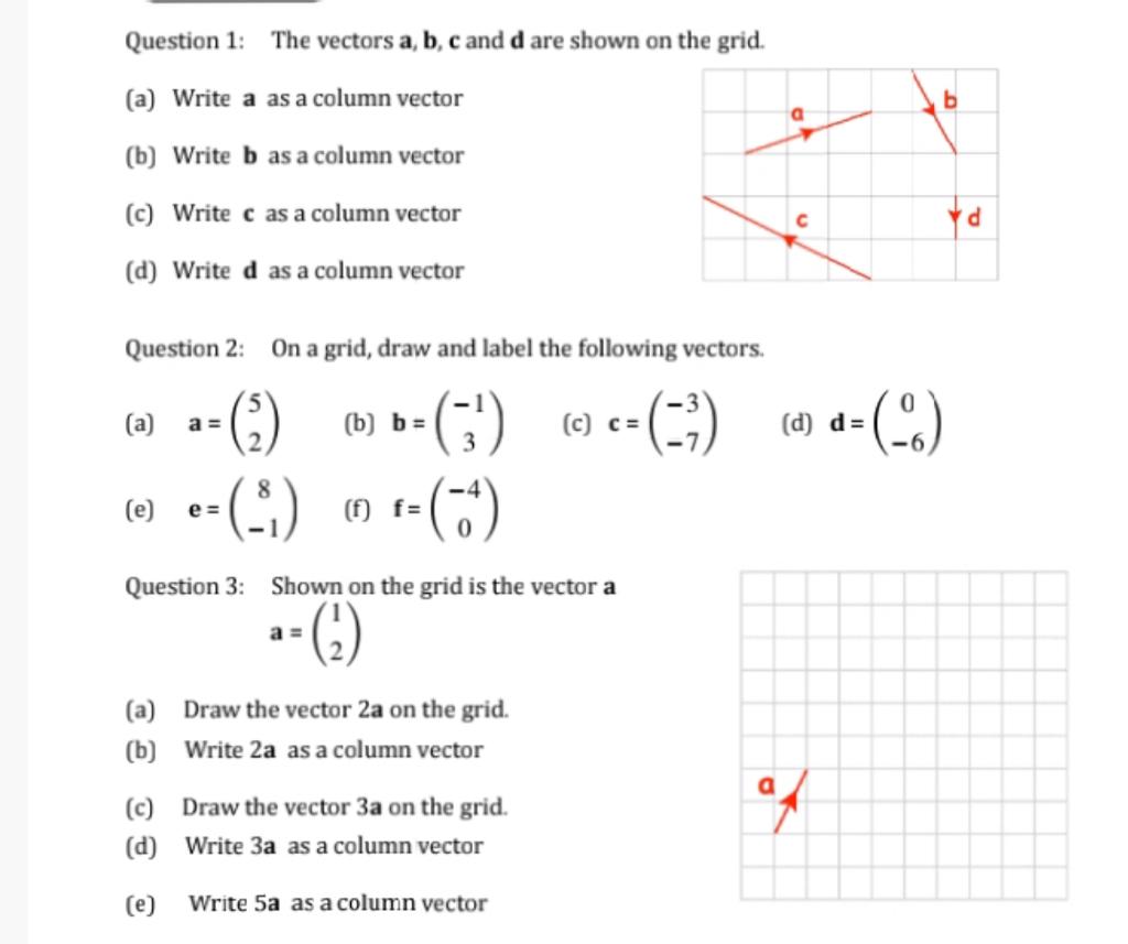 Solved B Question 1: The Vectors A, B, C And D Are Shown On | Chegg.com