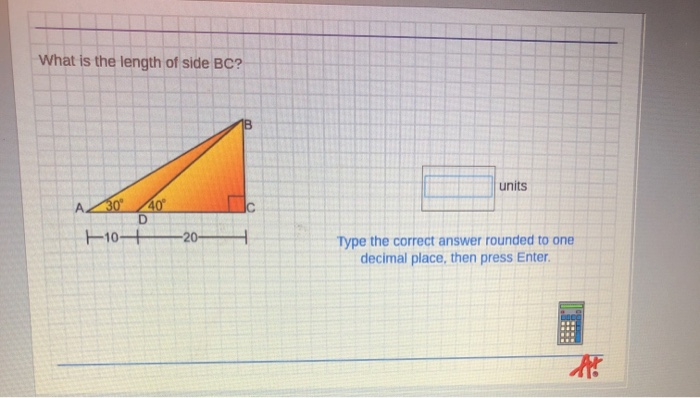 solved-what-is-the-length-of-side-bc-units-a-30-40-10-20-chegg