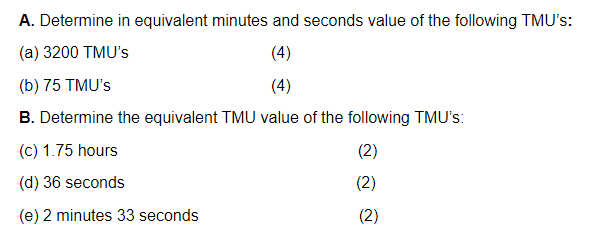 Solved A. Determine in equivalent minutes and seconds value | Chegg.com