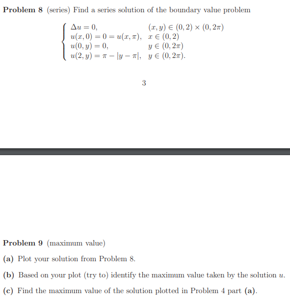 Solved Problem 8 Series Find A Series Solution Of The 5744