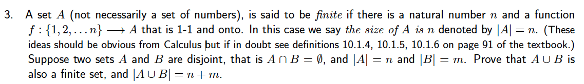 Solved 3. A set A (not necessarily a set of numbers), is | Chegg.com