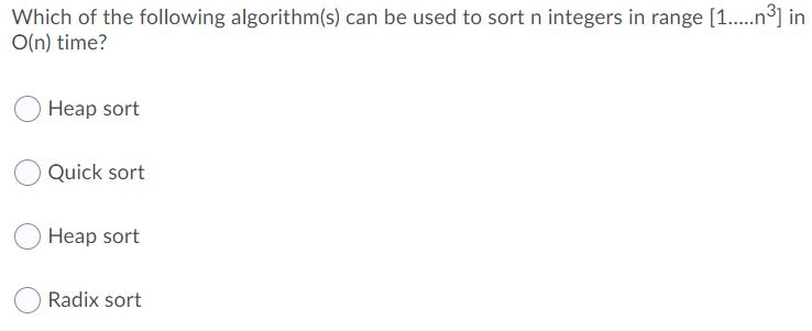 Solved Which Of The Following Algorithm(s) Can Be Used To | Chegg.com