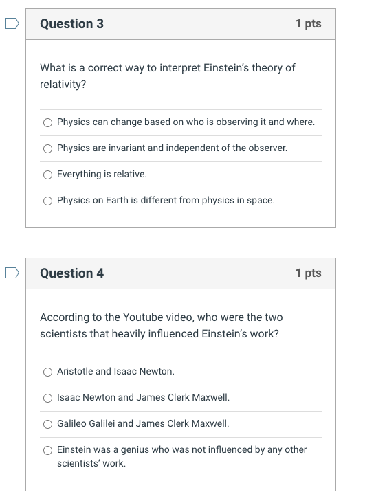 Solved D Question 1 1 pts Which of the following was not a | Chegg.com