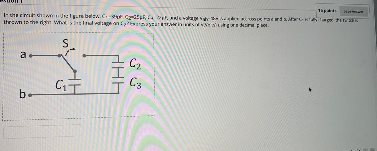 Solved 15 points Save Answer In the circuit shown in the | Chegg.com