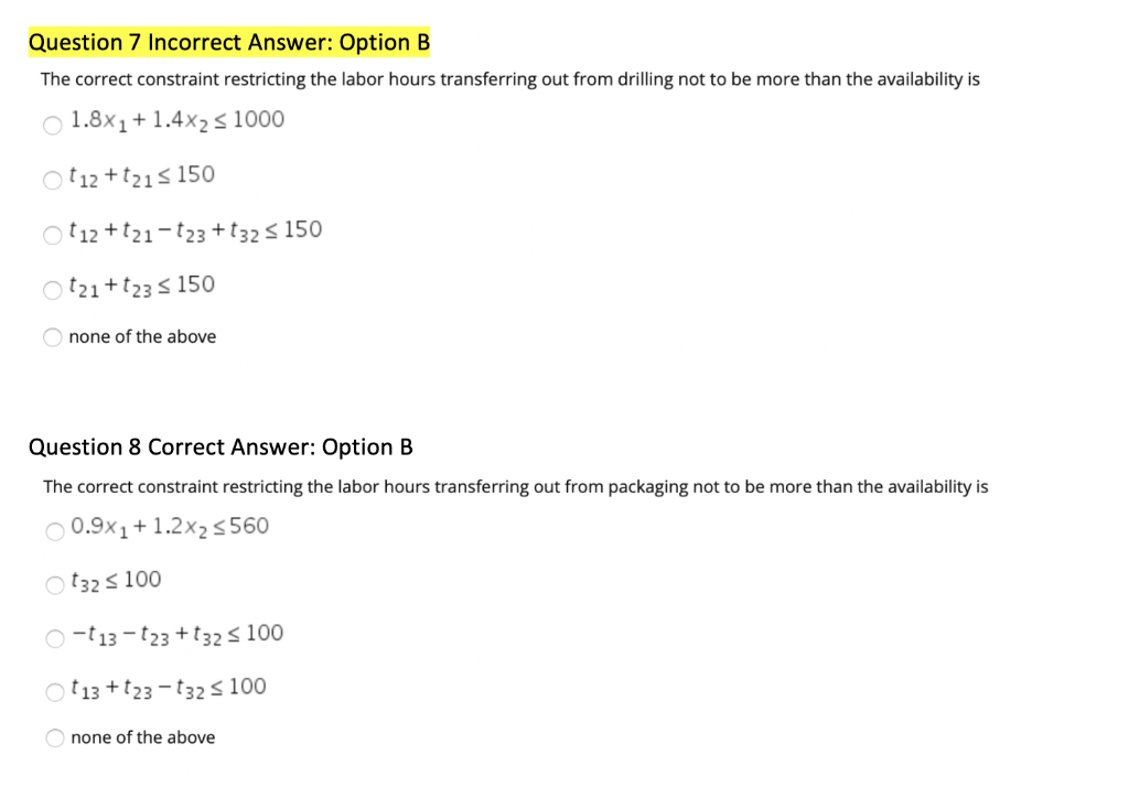 Solved I need help with questions that are highlighted | Chegg.com