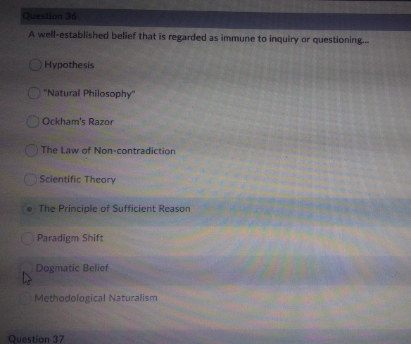 Solved Question 32 A Synonymous Term For The Principle Of Chegg