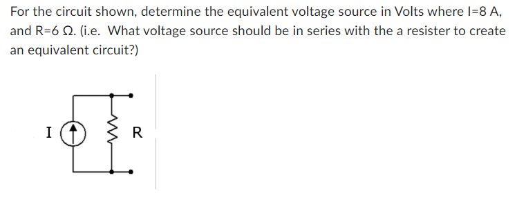 Solved For the circuit shown, determine the equivalent | Chegg.com