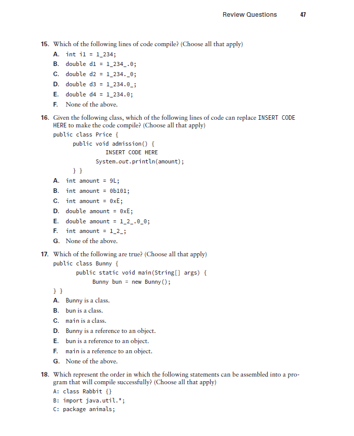 Solved 46 Chapter 1 . Java Building Blocks E. F. C. E. F. | Chegg.com