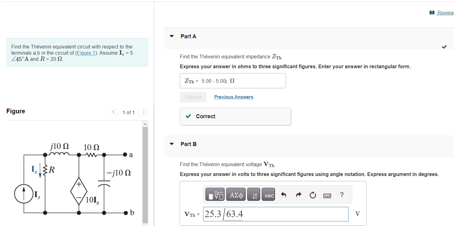 Solved Find The Thévenin Equivalent Circuit With Respect To | Chegg.com