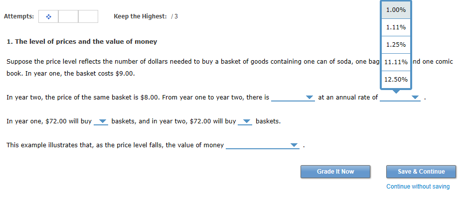 Solved 1. The Level Of Prices And The Value Of Money Suppose | Chegg.com