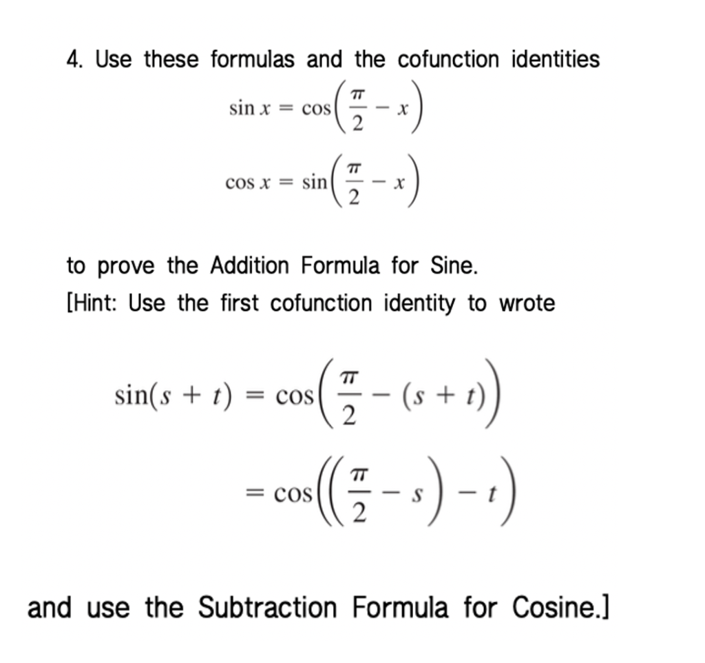 Question Video: Proving the Addition Formula for Sine from its