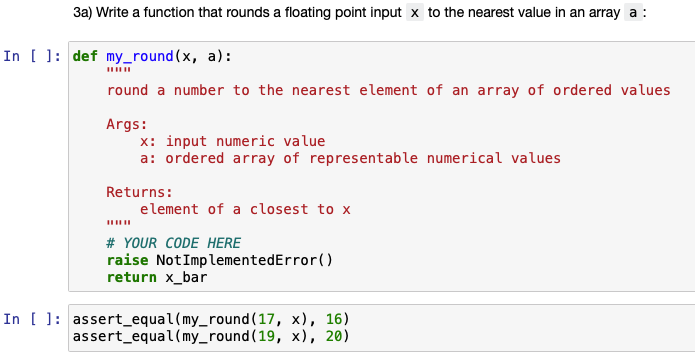Solved 3a) Write a function that rounds a floating point | Chegg.com
