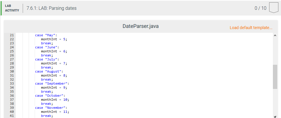 Complete main() to read dates from input, one date | Chegg.com