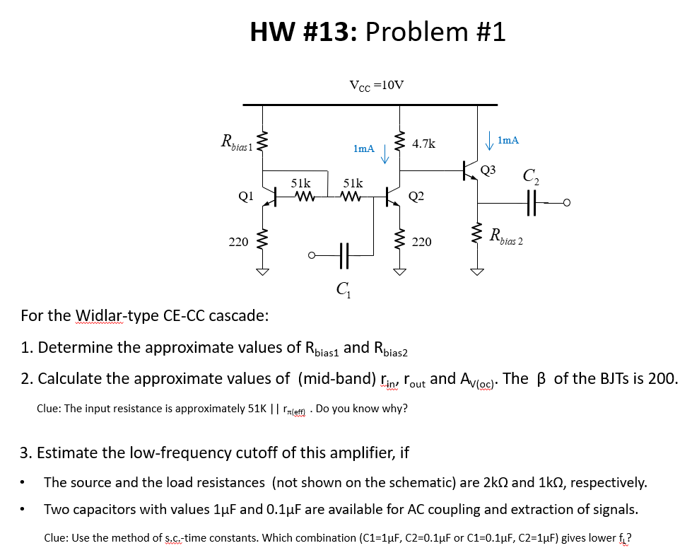 人気ブランド新作豊富 Solved 51k Q3 1mA 1mA 4.7k Roias =10V Vcc #1 Problem #13: HW その他