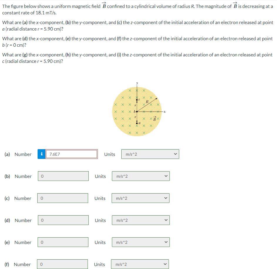Solved The figure below shows a uniform magnetic field B | Chegg.com