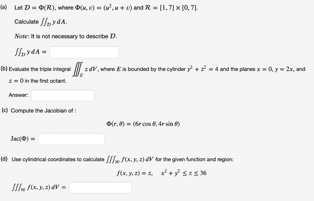 Solved A Let D O R Where O U V U U V And Chegg Com