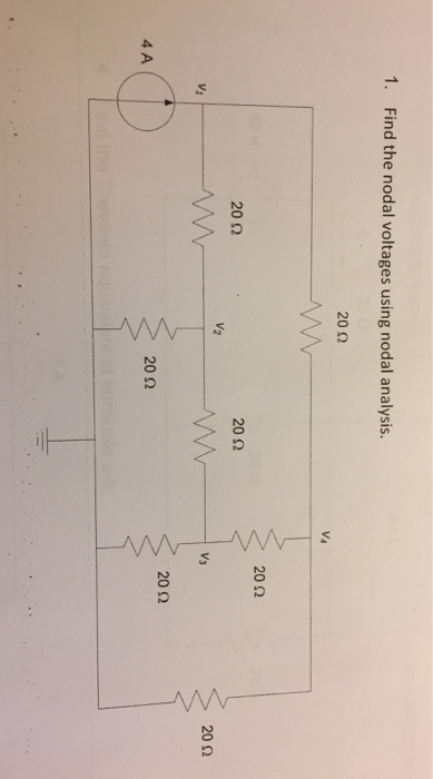 Solved Find the nodal voltages using nodal analysis. | Chegg.com