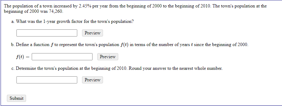 SOLVED 19 THE POPULATION OF JOSE S TOWN IN 1995 WAS 2400 visual data 7