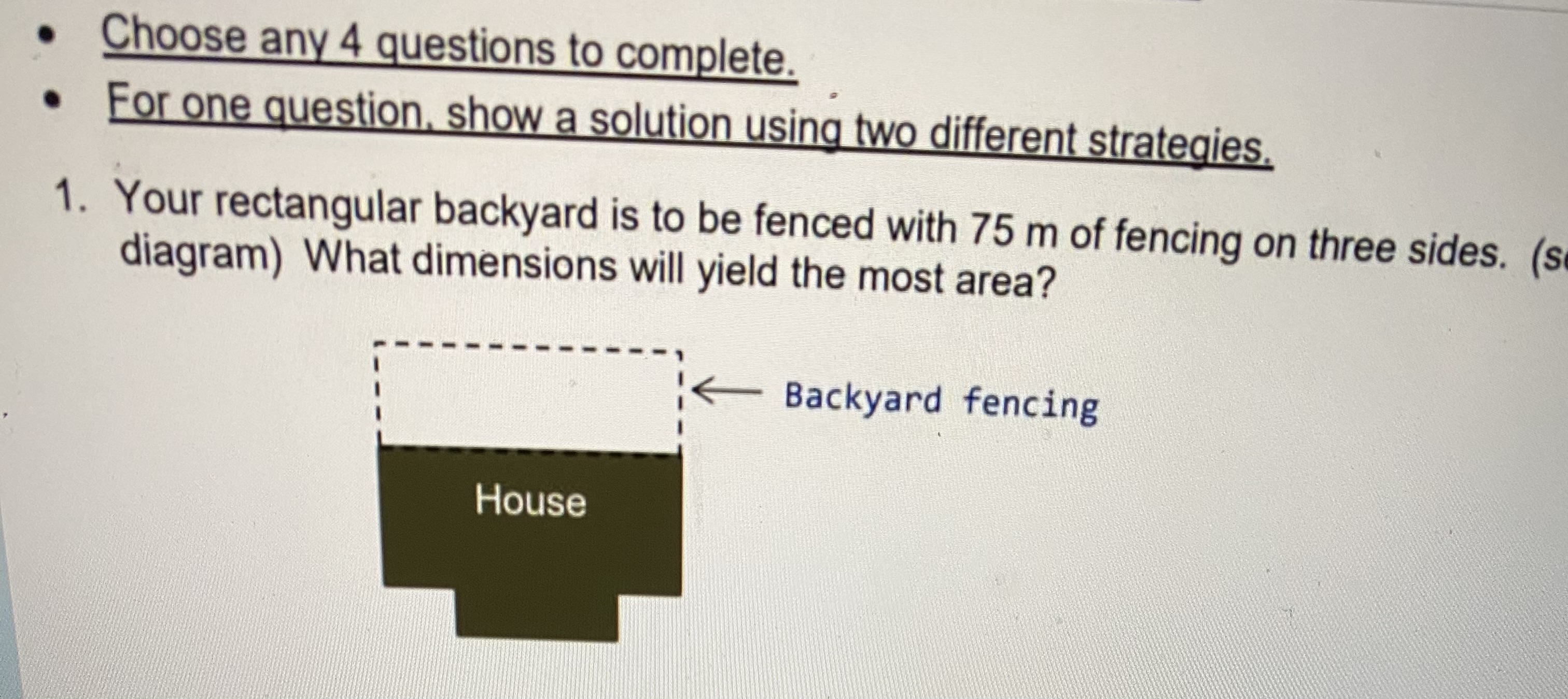 Solved - For one question, show a solution using two | Chegg.com