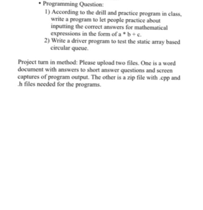 According to the drill and practice program in class, | Chegg.com