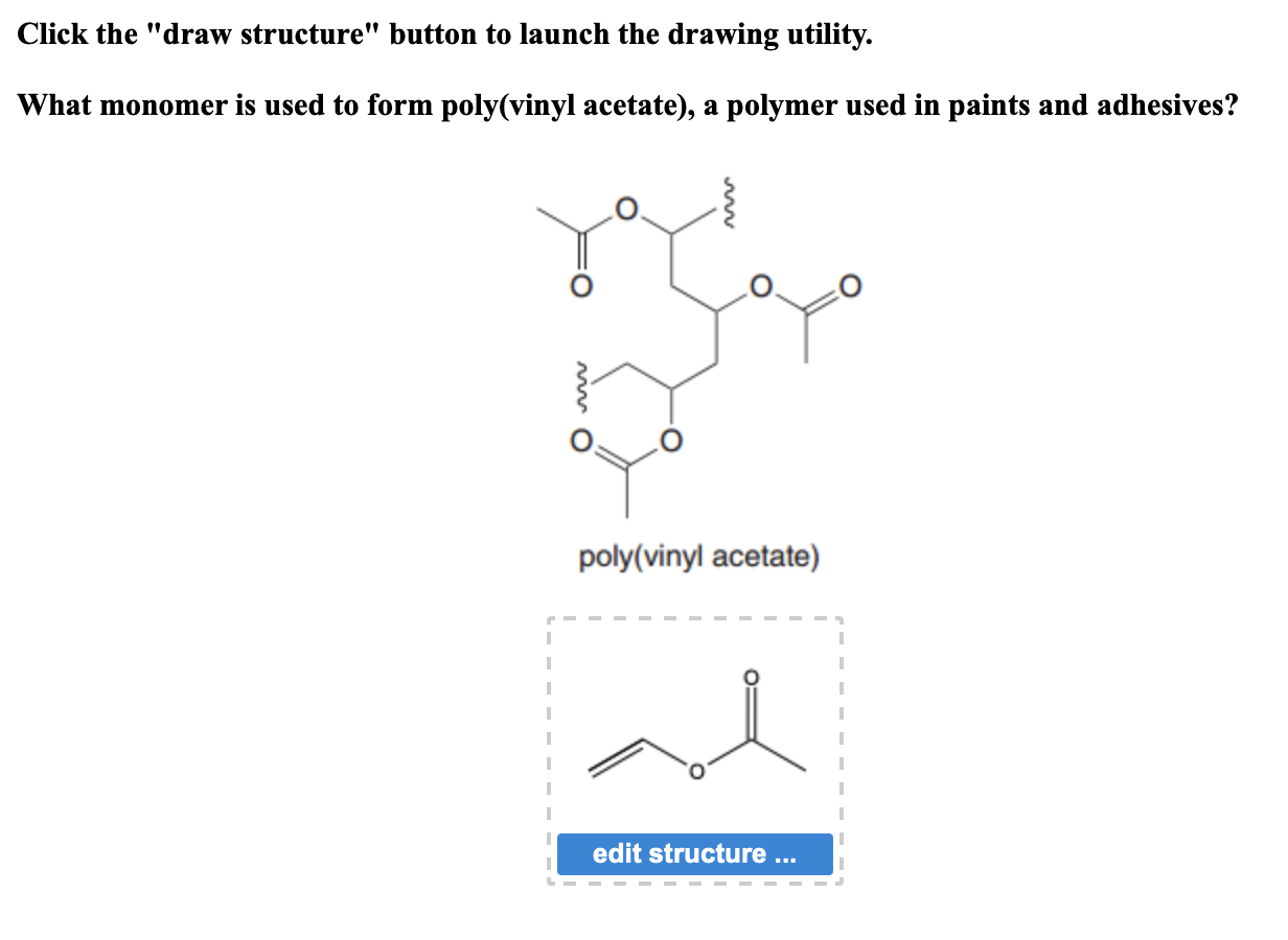Solved Click the "draw structure" button to launch the