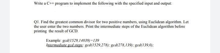 Solved Write a C program to implement the following with the | Chegg.com