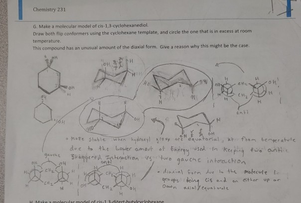 Solved What The All Of Flip Conformers And Which Is In Ex