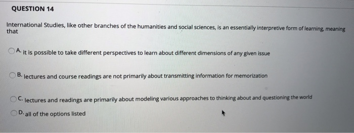 Solved QUESTION 13 The difference between the terms "global" | Chegg.com