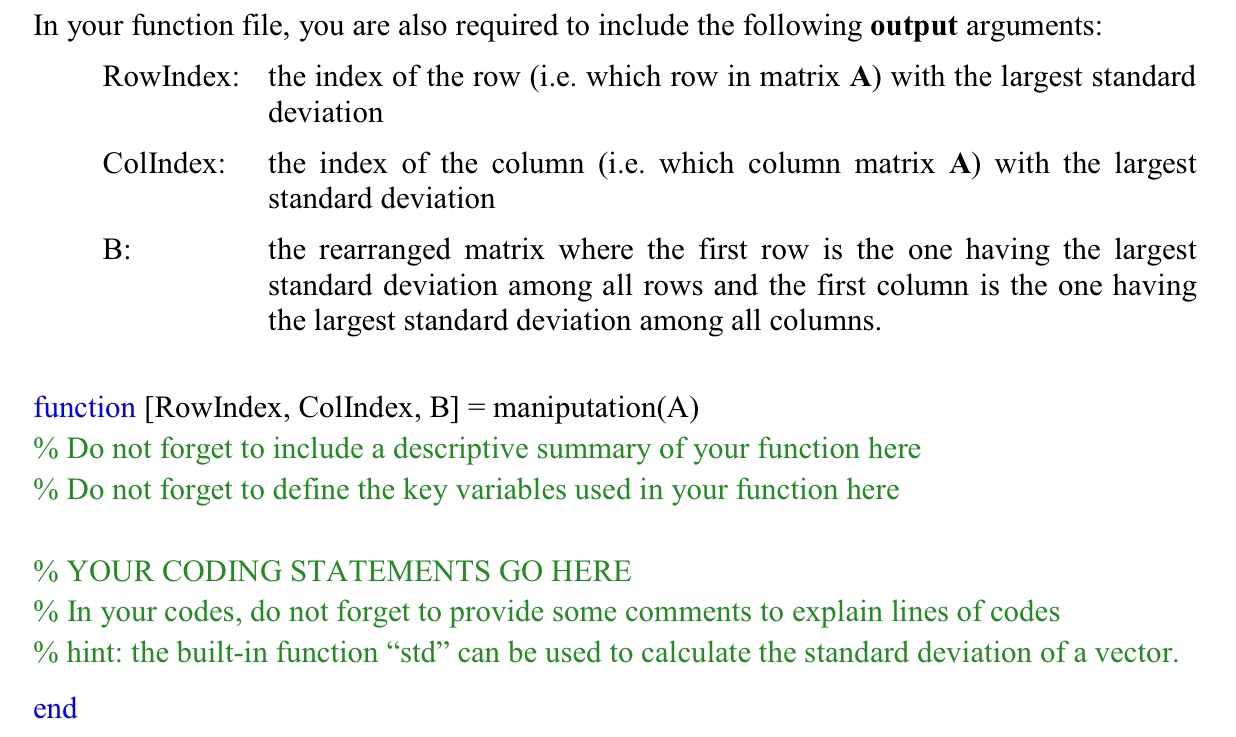 Solved You are required to write a MATLAB function named | Chegg.com