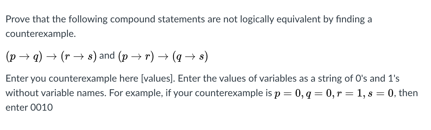 Solved Prove that the following compound statements are not | Chegg.com