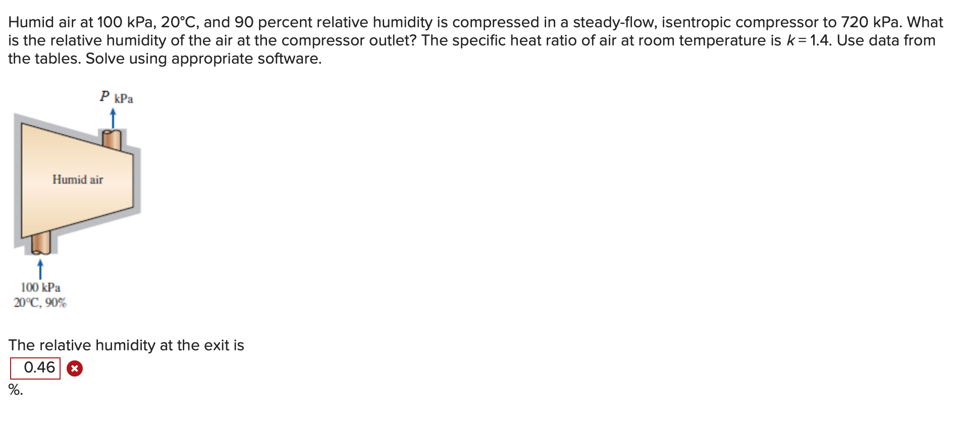 Solved Humid air at 100 kPa, 20°C, and 90 percent relative