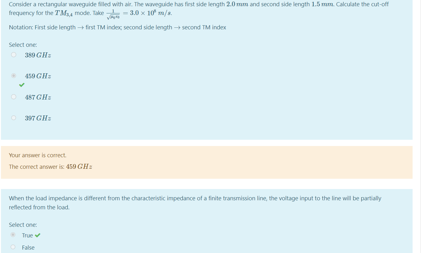 Solved Consider a rectangular waveguide filled with air. The | Chegg.com