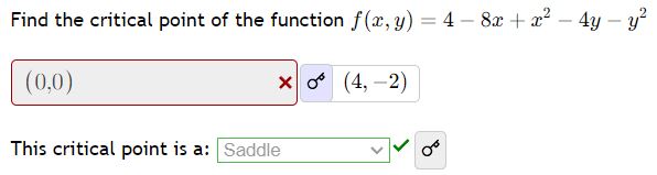 Solved Find the critical point of the function | Chegg.com