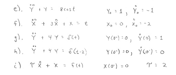 Solve Each Of The Following Differential Equations Chegg Com