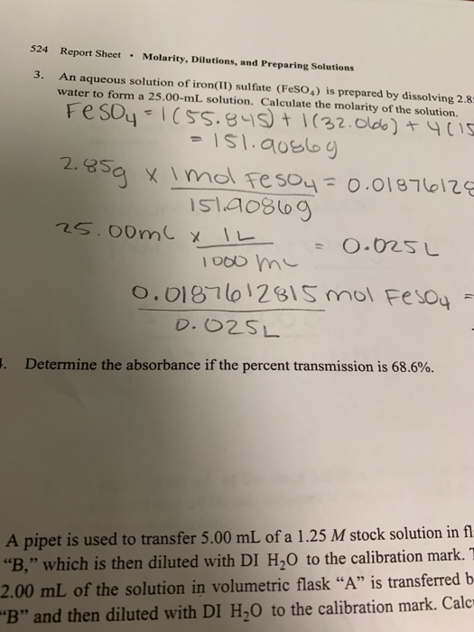 Solved Laboratory Experiments 527 QUESTIONS 1. A stock | Chegg.com