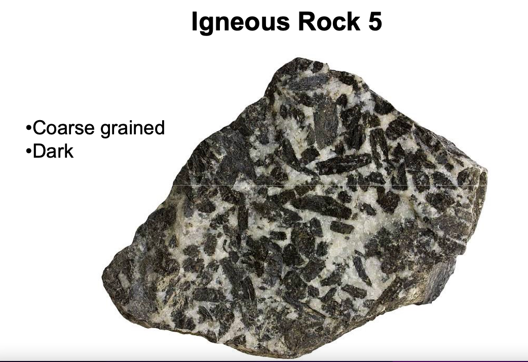 Solved Igneous Rock 1 Dark, fine grained Igneous Rock 2