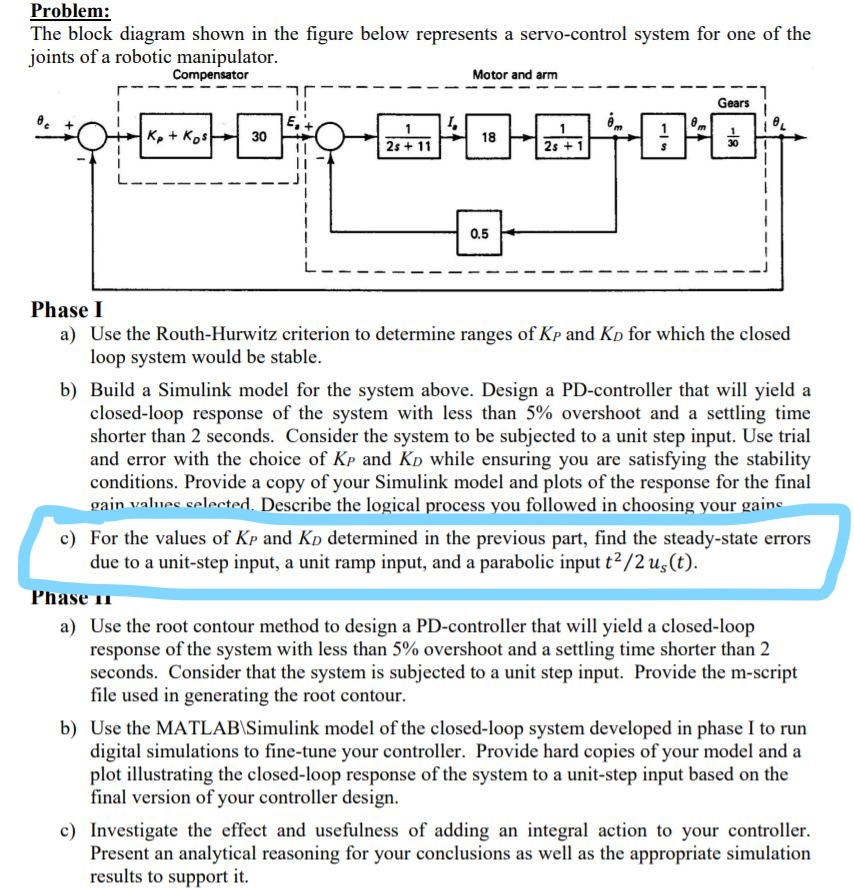 Solved Problem: The block diagram shown in the figure below | Chegg.com