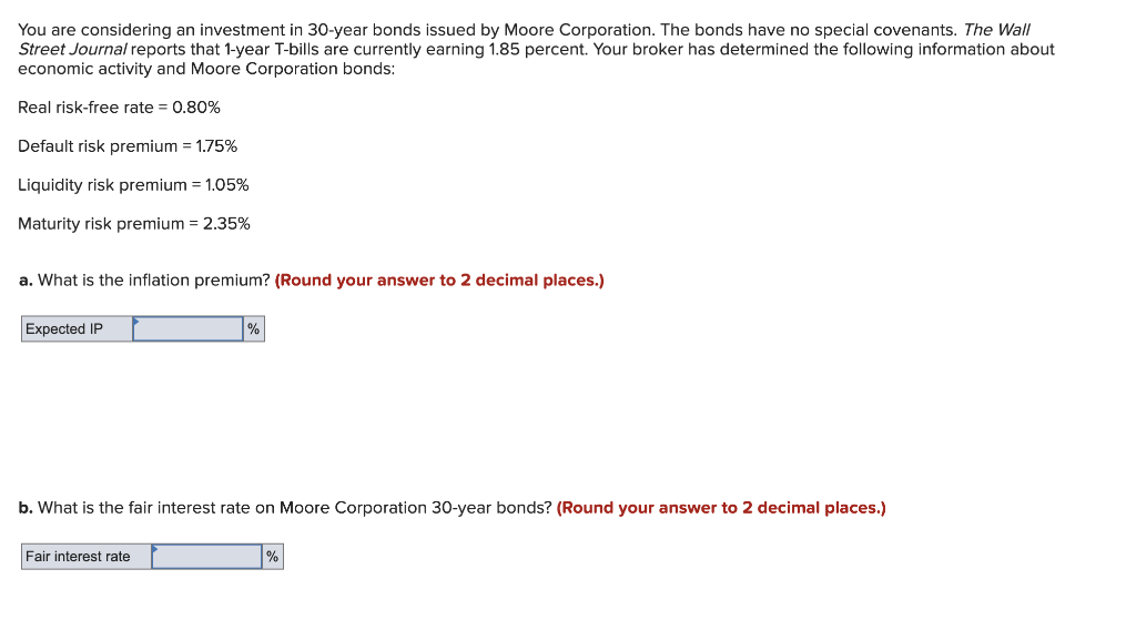 Solved You are considering an investment in 30 -year bonds | Chegg.com