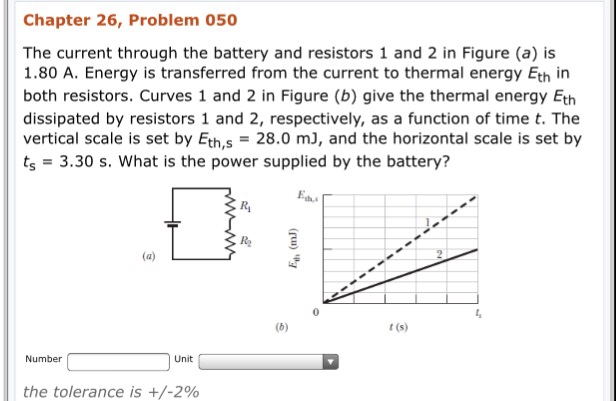 Solved Chapter 26, Problem 050 The current through the | Chegg.com