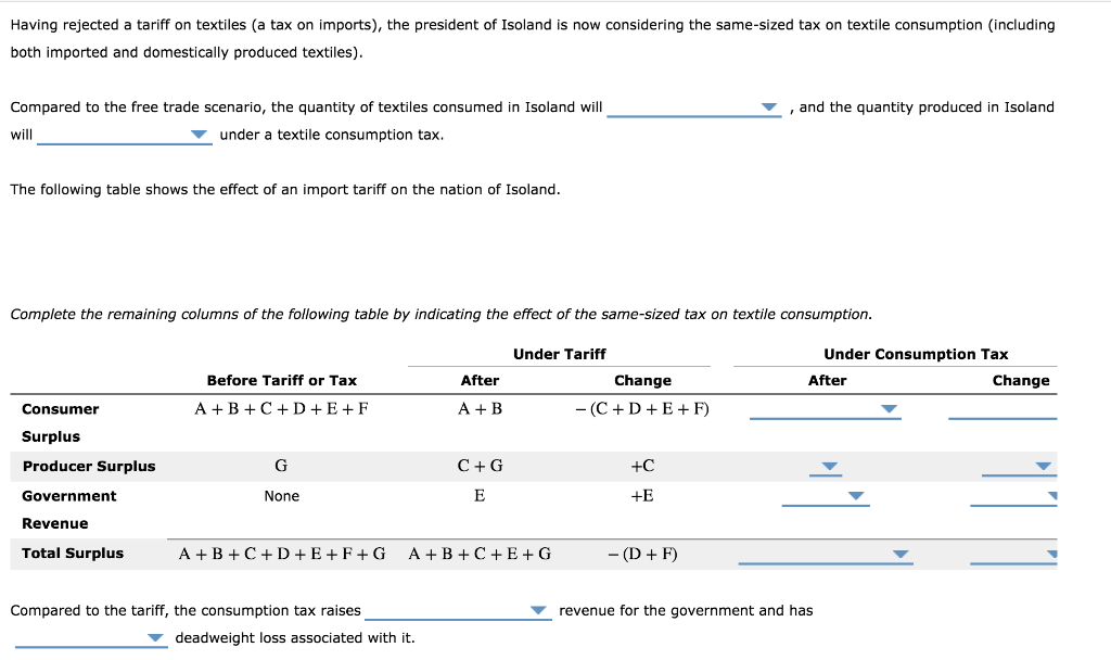Solved First drop down: rise, remain unchanged, fall Second | Chegg.com
