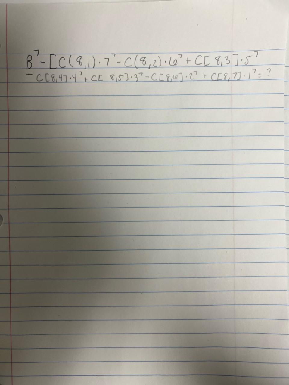 Solved 7 82-[c(8,1) 7²-((8,2), (6 + C[ 8,37.5 + - C[8,47.4²+ | Chegg.com