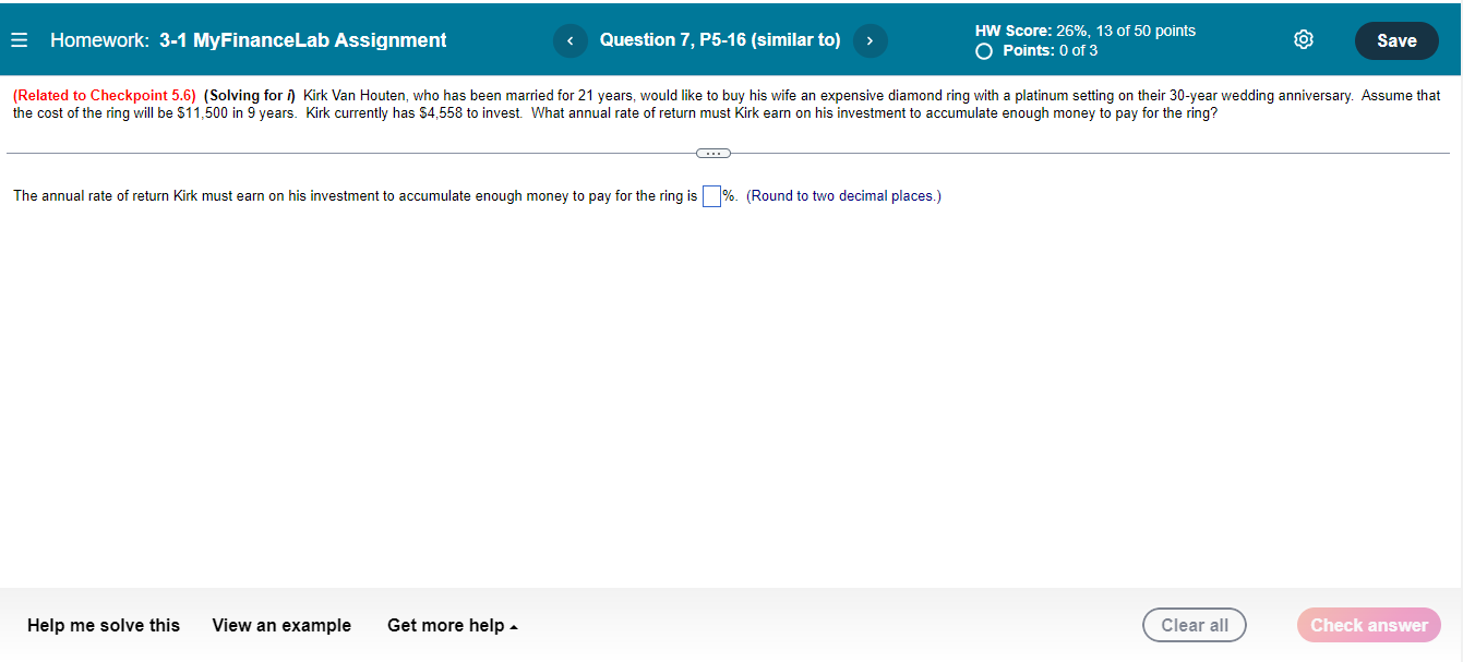 3 1 myfinancelab assignment present value and future value