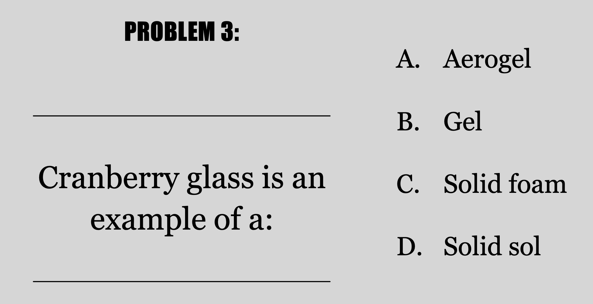 Solved A. An Emulsion B. A Suspension Of Particles In A | Chegg.com