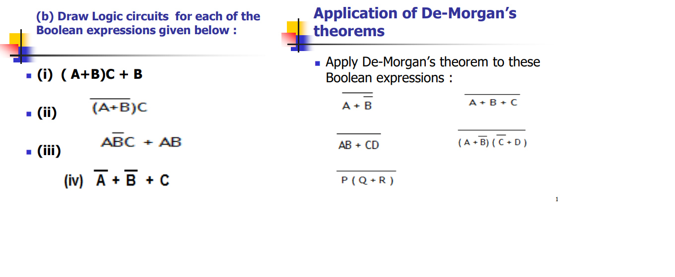 Solved (b) Draw Logic Circuits For Each Of The Boolean | Chegg.com