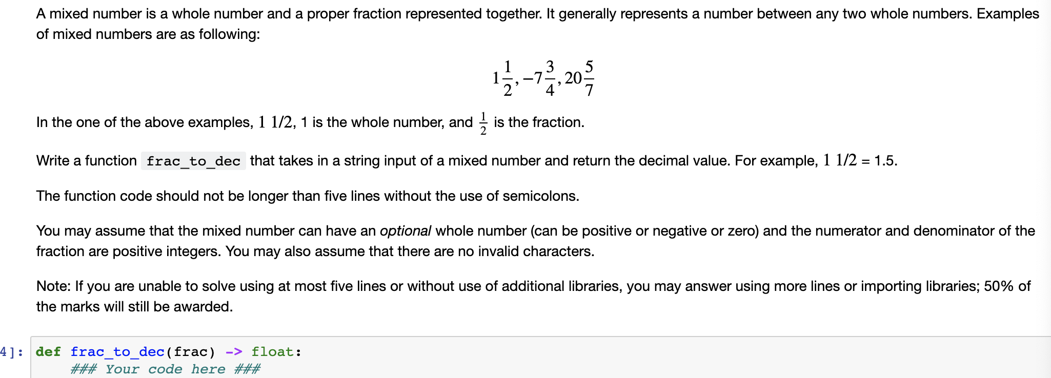 Solved A mixed number is a whole number and a proper