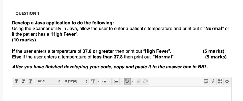Solved QUESTION 1 Develop a Java application to do the | Chegg.com
