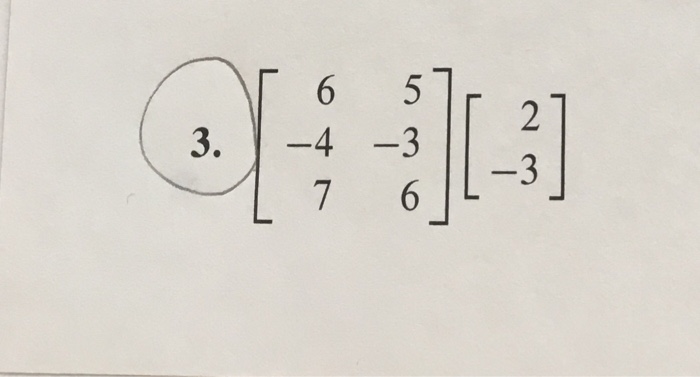 Solved Compute the products in Exercises 1-4 using (a) the | Chegg.com