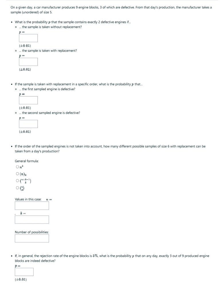 Solved On a given day, a car manufacturer produces 9 engine