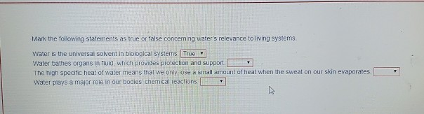 Solved Mark The Following Statements As True Or False Chegg